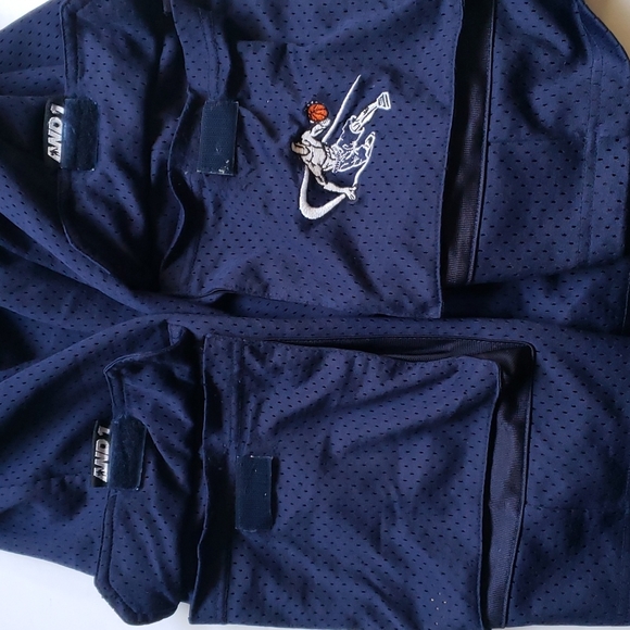 And 1 Mesh Men's Navy Blue Basketball Shorts Size L - Picture 3 of 9